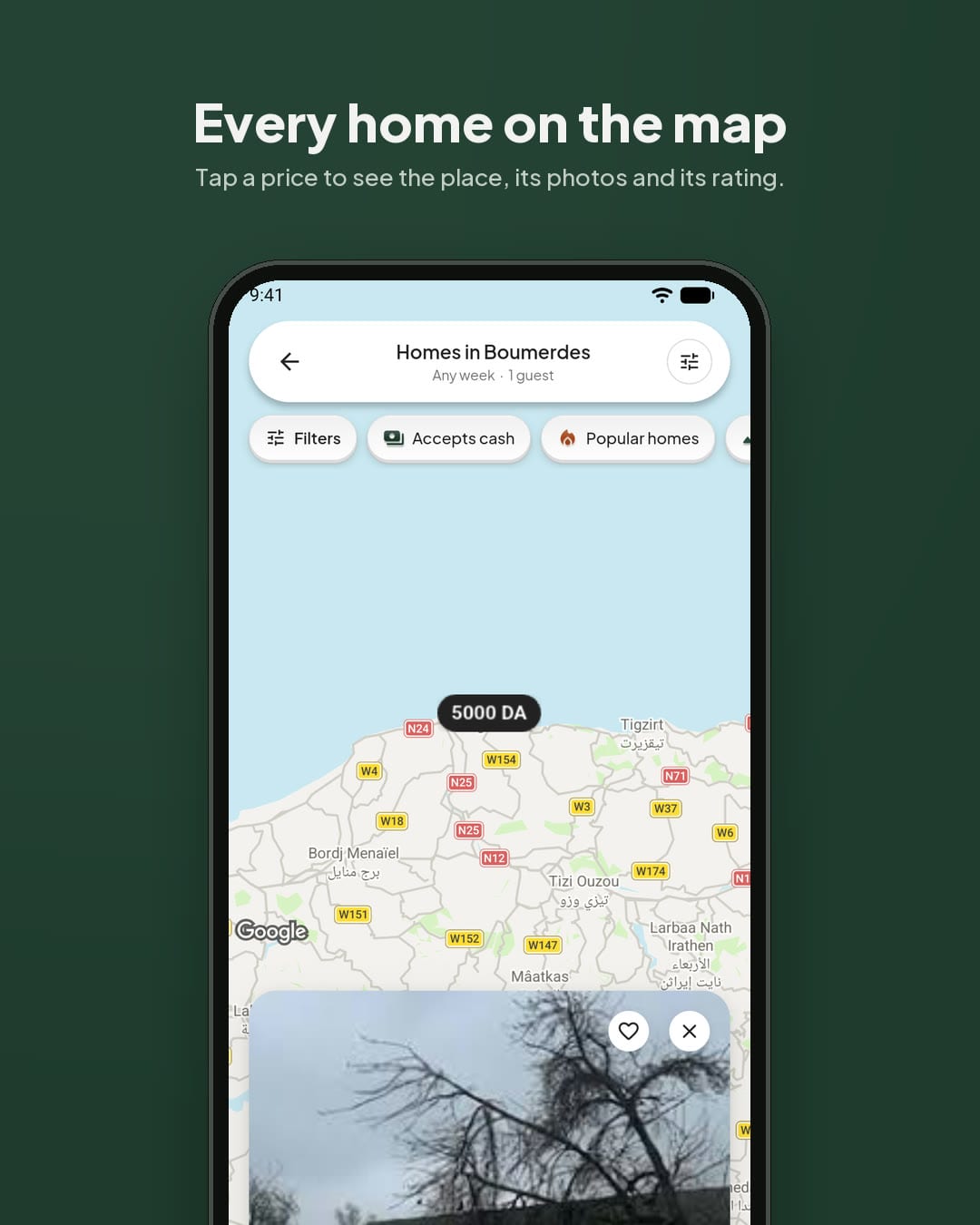 Every home on the map